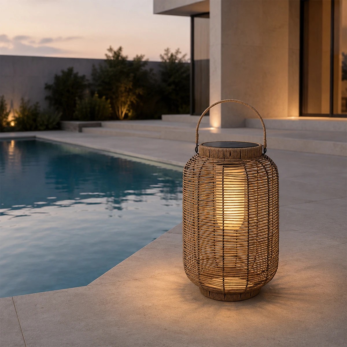 LEDTM® GRAMBIAN 02304 Boho Επιδαπέδιο Φωτιστικό με IR Ασύρματο Χειριστήριο LED 5W 200lm 180° με Ενσωματωμένο Φωτοβολταϊκό Panel 6V 1W & Επαναφορτιζόμενη Μπαταρία Li-ion 3.2V 1000mAh Αδιάβροχο IP65 Θερμό Λευκό 2700K - Sanan SMD Chip - Μπεζ - Μ30 x Π30 x Υ48cm - 2 Χρόνια Εγγύηση - Image 6