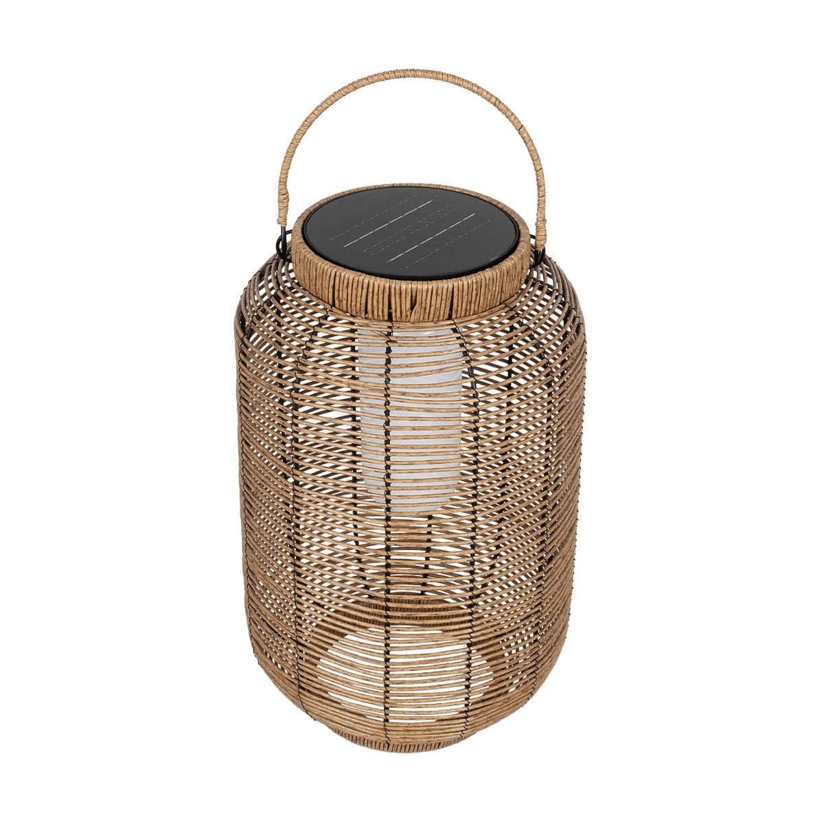 LEDTM® GRAMBIAN 02304 Boho Επιδαπέδιο Φωτιστικό με IR Ασύρματο Χειριστήριο LED 5W 200lm 180° με Ενσωματωμένο Φωτοβολταϊκό Panel 6V 1W & Επαναφορτιζόμενη Μπαταρία Li-ion 3.2V 1000mAh Αδιάβροχο IP65 Θερμό Λευκό 2700K - Sanan SMD Chip - Μπεζ - Μ30 x Π30 x Υ48cm - 2 Χρόνια Εγγύηση - Image 7