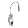 LEDTM® GOOSE 61696 Μοντέρνο Φωτιστικό Τοίχου - Απλίκα Ξενοδοχείου Reading Light με Φορτιστή USB 3A LED 6W 540lm 36° & 360° AC 220-240V IP20 Θερμό Λευκό 2700K - CREE XPE & Lumileds SMD Chip - Νίκελ Βούρτσας - Μ15.5 x Π15 x Υ30.5cm - 3 Χρόνια Εγγύηση - Image 7