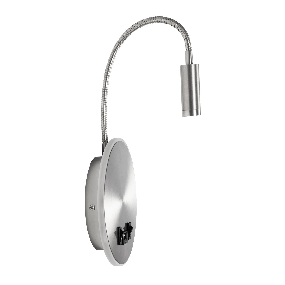 LEDTM® GOOSE 61696 Μοντέρνο Φωτιστικό Τοίχου - Απλίκα Ξενοδοχείου Reading Light με Φορτιστή USB 3A LED 6W 540lm 36° & 360° AC 220-240V IP20 Θερμό Λευκό 2700K - CREE XPE & Lumileds SMD Chip - Νίκελ Βούρτσας - Μ15.5 x Π15 x Υ30.5cm - 3 Χρόνια Εγγύηση - Image 7
