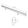 LEDTM® WASHERMARGO 90152 Μπάρα Φωτισμού Wall Washer LED 24W 2760lm 30° DC 24V Αδιάβροχο IP65 Φυσικό Λευκό 4500K Dimmable - Bridgelux SMD Chip - Γκρι Ανθρακί Ματ - Μ100 x Π4 x Υ5cm - 3 Χρόνια Εγγύηση - Image 5