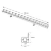LEDTM® WASHERFAIA 90187 Μπάρα Φωτισμού Wall Washer με Αντιθαμβωτική Γρίλια LED 24W 2760lm 15° DC 24V Αδιάβροχο IP65 Φυσικό Λευκό 4500K Dimmable - Bridgelux SMD Chip - Γκρί Ανθρακί - Μ100 x Π4 x Υ5.5cm - 3 Χρόνια Εγγύηση - Image 5