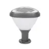 LEDTM® NATURE 90532 Φωτιστικό Κολωνάκι Κήπου LED 10W 500lm 120° DC 5V με Ενσωματωμένο Φωτοβολταϊκό Panel 6V 2W & Επαναφορτιζόμενη Μπαταρία Li-ion 3.2V 8000mAh με Αισθητήρα Ημέρας-Νύχτας Αδιάβροχο IP65 Ψυχρό Λευκό 6000K - Sanan SMD Chip - Γκρι Ανθρακί Ματ - Μ26 x Π26 x Υ30cm - 2 Χρόνια Εγγύηση