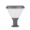 LEDTM® NATURE 90532 Φωτιστικό Κολωνάκι Κήπου LED 10W 500lm 120° DC 5V με Ενσωματωμένο Φωτοβολταϊκό Panel 6V 2W & Επαναφορτιζόμενη Μπαταρία Li-ion 3.2V 8000mAh με Αισθητήρα Ημέρας-Νύχτας Αδιάβροχο IP65 Ψυχρό Λευκό 6000K - Sanan SMD Chip - Γκρι Ανθρακί Ματ - Μ26 x Π26 x Υ30cm - 2 Χρόνια Εγγύηση - Image 3