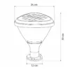 LEDTM® NATURE 90532 Φωτιστικό Κολωνάκι Κήπου LED 10W 500lm 120° DC 5V με Ενσωματωμένο Φωτοβολταϊκό Panel 6V 2W & Επαναφορτιζόμενη Μπαταρία Li-ion 3.2V 8000mAh με Αισθητήρα Ημέρας-Νύχτας Αδιάβροχο IP65 Ψυχρό Λευκό 6000K - Sanan SMD Chip - Γκρι Ανθρακί Ματ - Μ26 x Π26 x Υ30cm - 2 Χρόνια Εγγύηση - Image 5