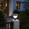LEDTM® NATURE 90532 Φωτιστικό Κολωνάκι Κήπου LED 10W 500lm 120° DC 5V με Ενσωματωμένο Φωτοβολταϊκό Panel 6V 2W & Επαναφορτιζόμενη Μπαταρία Li-ion 3.2V 8000mAh με Αισθητήρα Ημέρας-Νύχτας Αδιάβροχο IP65 Ψυχρό Λευκό 6000K - Sanan SMD Chip - Γκρι Ανθρακί Ματ - Μ26 x Π26 x Υ30cm - 2 Χρόνια Εγγύηση - Image 8