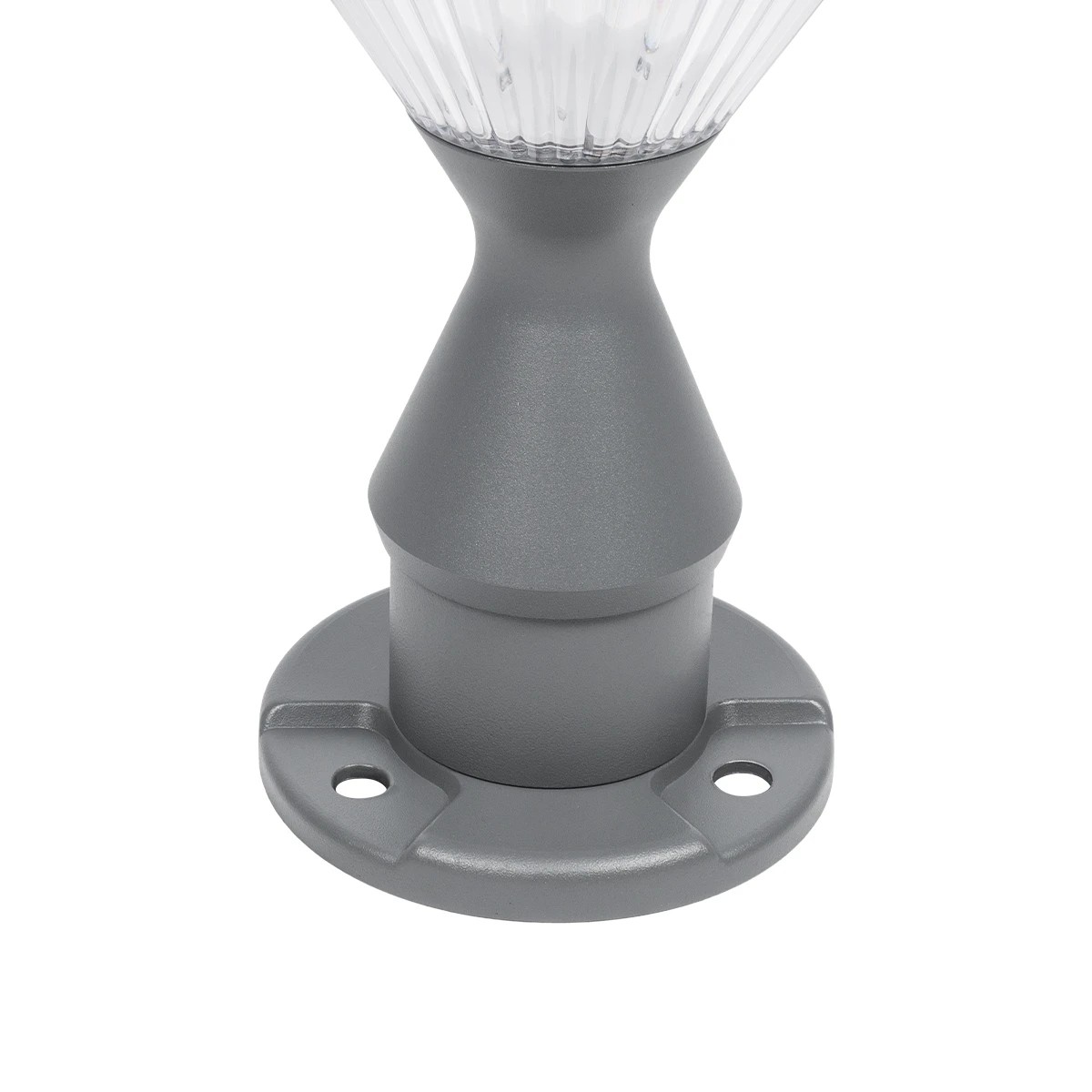 LEDTM® SHARP 90533 Φωτιστικό Κολωνάκι Κήπου LED 10W 500lm 120° DC 5V με Ενσωματωμένο Φωτοβολταϊκό Panel 6V 2W & Επαναφορτιζόμενη Μπαταρία Li-ion 3.2V 8000mAh με Αισθητήρα Ημέρας-Νύχτας Αδιάβροχο IP65 Ψυχρό Λευκό 6000K - Sanan SMD Chip - Γκρι Ανθρακί Ματ - Μ26 x Π26 x Υ33cm - 2 Χρόνια Εγγύηση - Image 7