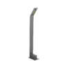 LEDTM® GREENERY 90544 Φωτιστικό Κολωνάκι Κήπου LED 15W 1500lm 120° AC 220-240V Αδιάβροχο IP65 - Θερμό Λευκό 2700K - Bridgelux COB Chip - Γκρι Ανθρακί Ματ - Μ8 x Π15 x Υ70cm - 3 Χρόνια Εγγύηση