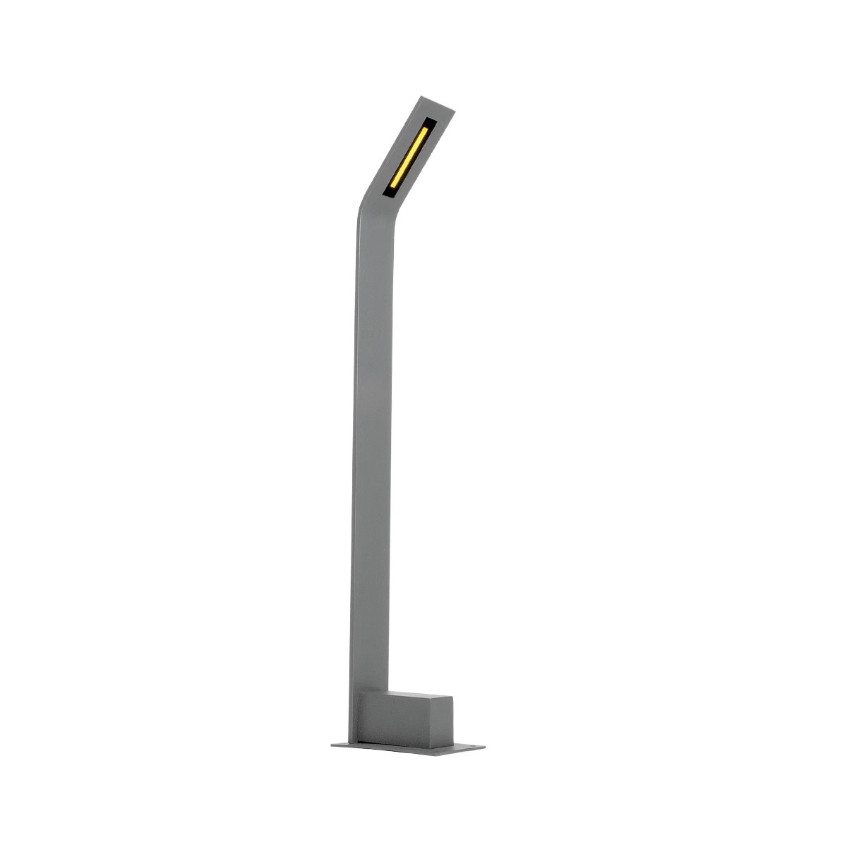 LEDTM® GREENERY 90544 Φωτιστικό Κολωνάκι Κήπου LED 15W 1500lm 120° AC 220-240V Αδιάβροχο IP65 - Θερμό Λευκό 2700K - Bridgelux COB Chip - Γκρι Ανθρακί Ματ - Μ8 x Π15 x Υ70cm - 3 Χρόνια Εγγύηση - Image 3