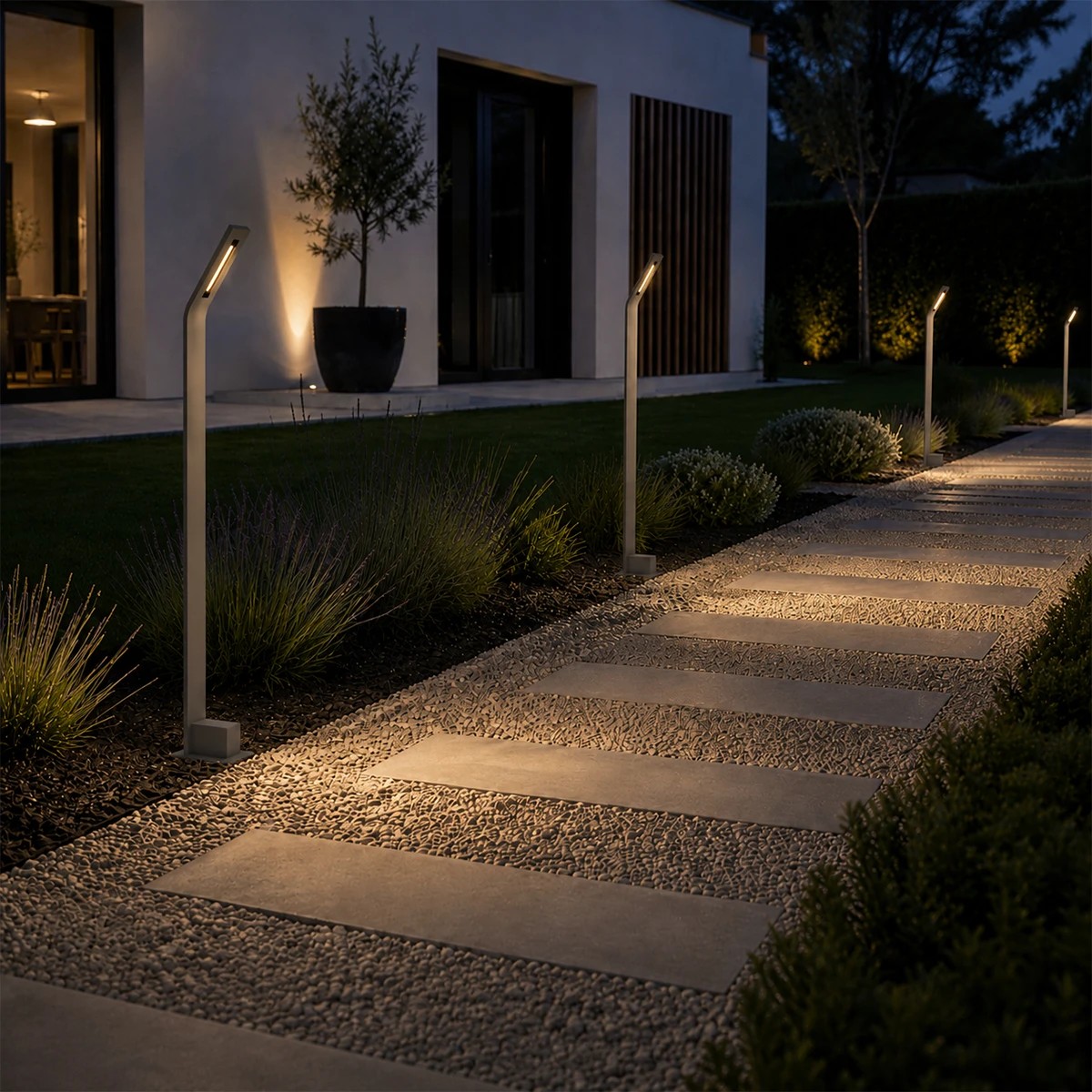LEDTM® GREENERY 90544 Φωτιστικό Κολωνάκι Κήπου LED 15W 1500lm 120° AC 220-240V Αδιάβροχο IP65 - Θερμό Λευκό 2700K - Bridgelux COB Chip - Γκρι Ανθρακί Ματ - Μ8 x Π15 x Υ70cm - 3 Χρόνια Εγγύηση - Image 6