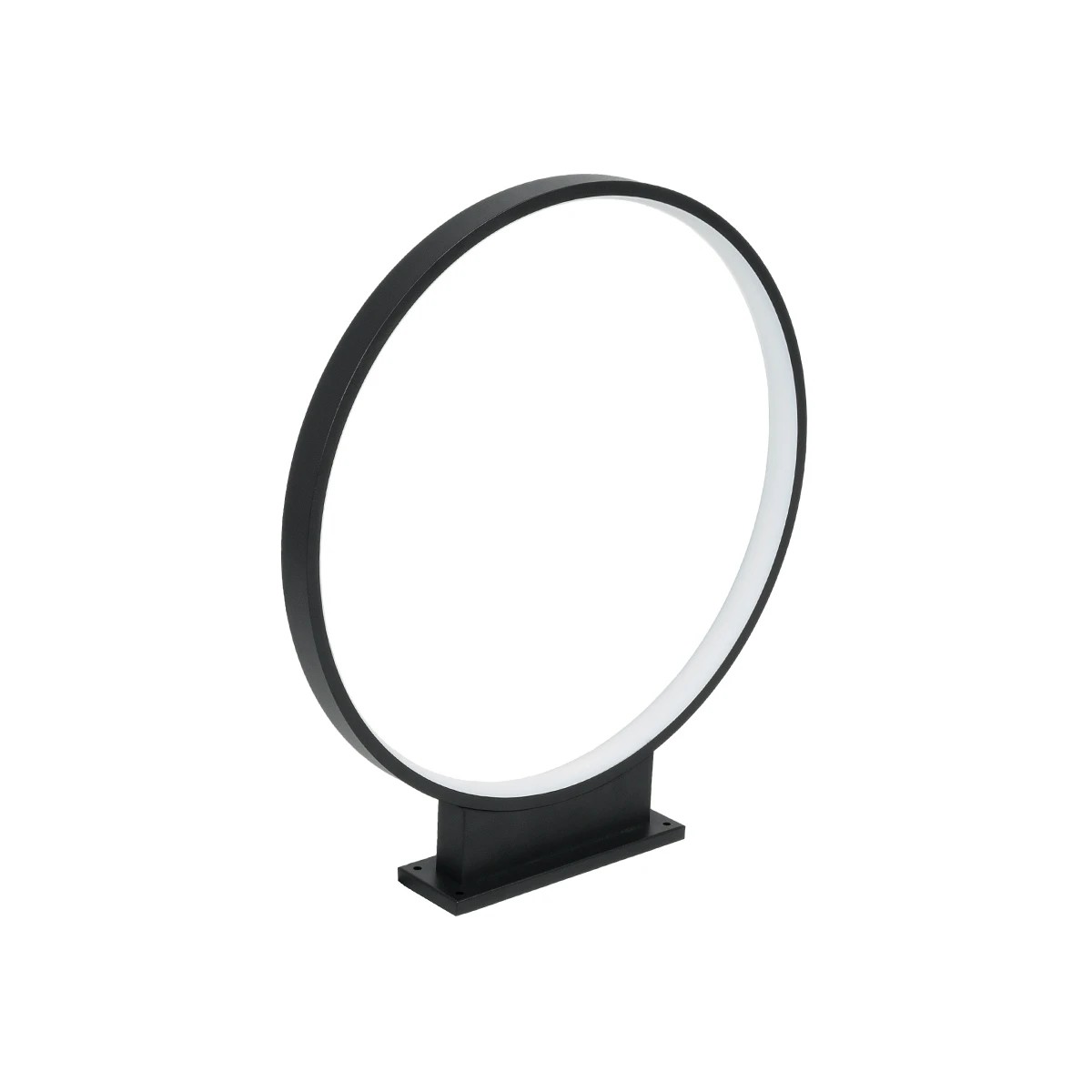 LEDTM® LUNEA GLB-103-0009 Φωτιστικό Κολωνάκι Κήπου LED 15W 1350lm 120° AC 220-240V Αδιάβροχο IP65 Θερμό Λευκό 2700K - Sanan SMD Chip - Μαύρο Ματ - Μ45 x Π7 x Υ50cm - 3 Χρόνια Εγγύηση