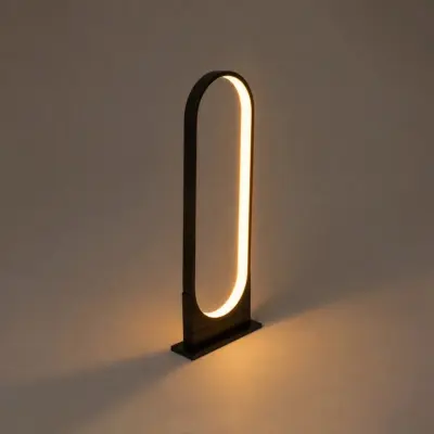 Alternative view of LEDTM® LUNEA GLB-103-0010 Φωτιστικό Κολωνάκι Κήπου LED 15W 1350lm 120° AC 220-240V Αδιάβροχο IP65 Θερμό Λευκό 2700K - Sanan SMD Chip - Μαύρο Ματ - Μ22 x Π7 x Υ60cm - 3 Χρόνια Εγγύηση