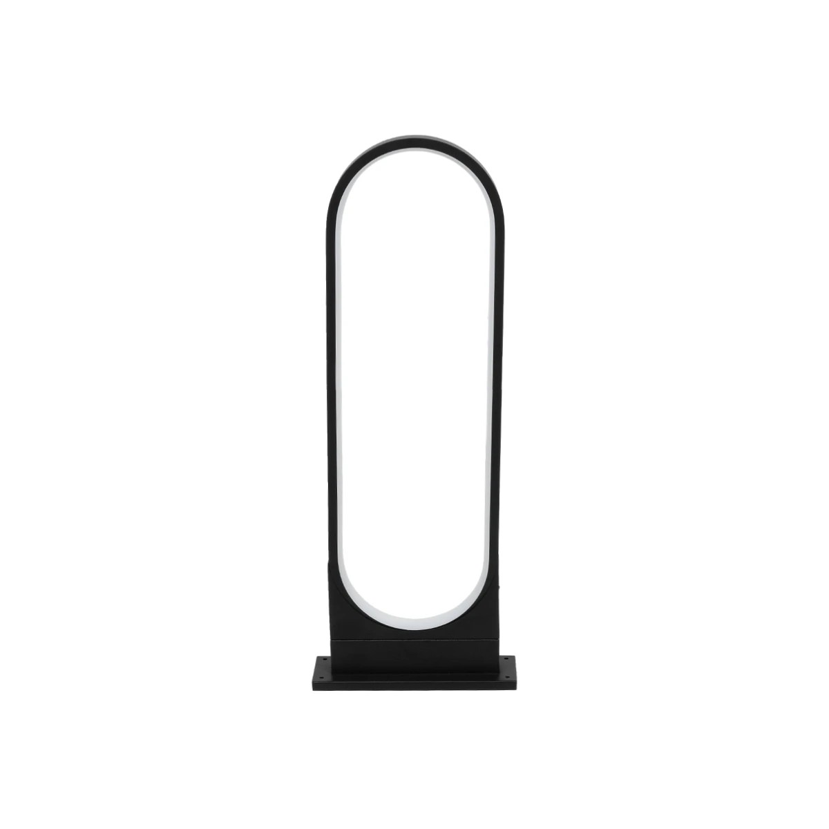 LEDTM® LUNEA GLB-103-0010 Φωτιστικό Κολωνάκι Κήπου LED 15W 1350lm 120° AC 220-240V Αδιάβροχο IP65 Θερμό Λευκό 2700K - Sanan SMD Chip - Μαύρο Ματ - Μ22 x Π7 x Υ60cm - 3 Χρόνια Εγγύηση - Image 3