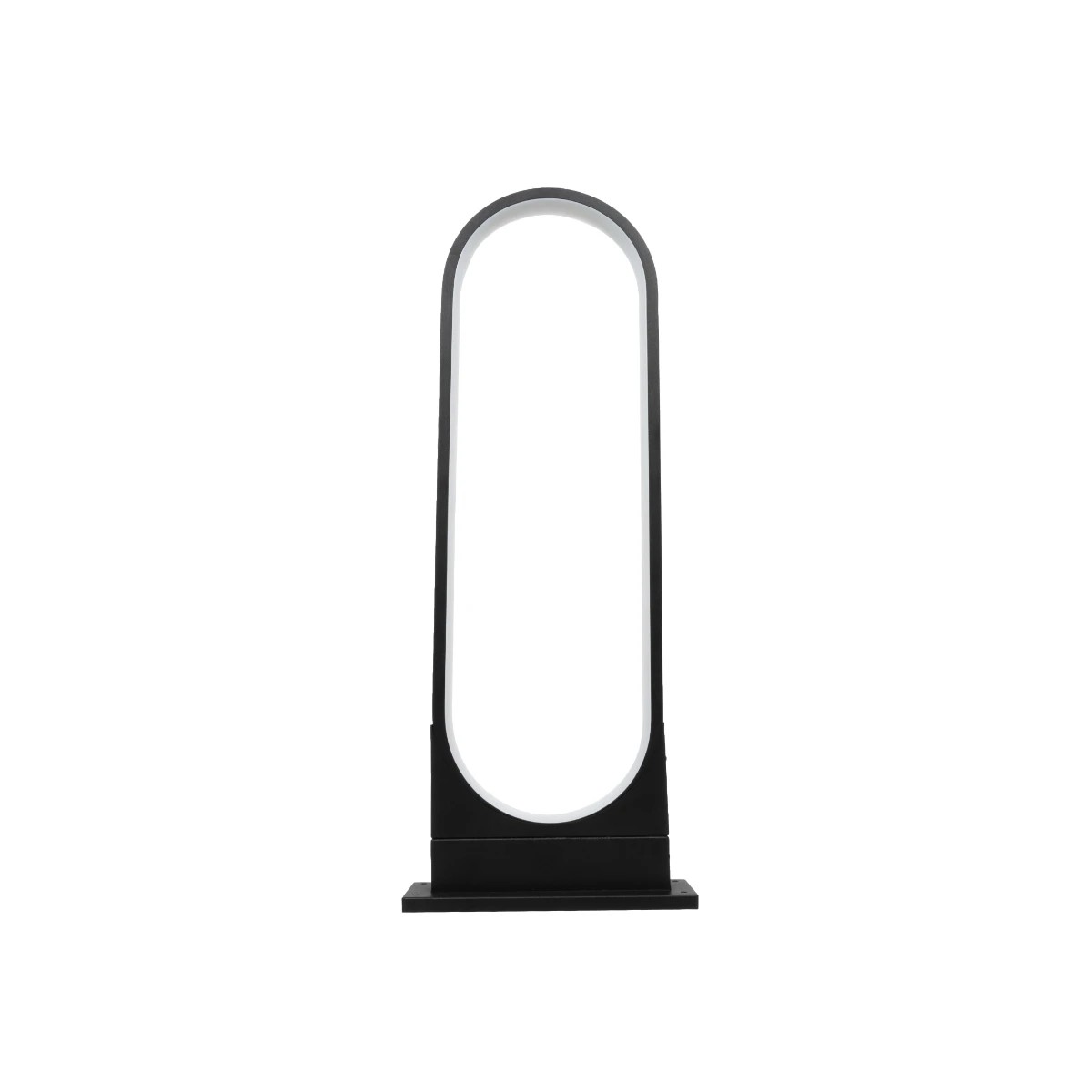 LEDTM® LUNEA GLB-103-0010 Φωτιστικό Κολωνάκι Κήπου LED 15W 1350lm 120° AC 220-240V Αδιάβροχο IP65 Θερμό Λευκό 2700K - Sanan SMD Chip - Μαύρο Ματ - Μ22 x Π7 x Υ60cm - 3 Χρόνια Εγγύηση - Image 7