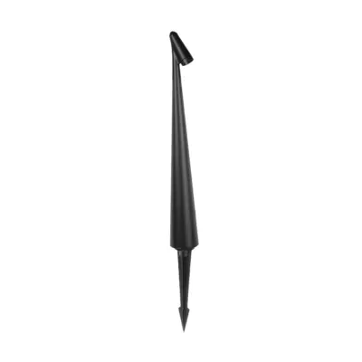 LEDTM® EDGE GLB-103-0011 Φωτιστικό Κολωνάκι Κήπου με Καρφωτή Βάση LED 3W 270lm 60° DC 24V Αδιάβροχο IP65 Θερμό Λευκό 2700K - Sanan SMD Chip - Μαύρο Ματ - Μ6 x Π6 x Υ45cm - 3 Χρόνια Εγγύηση