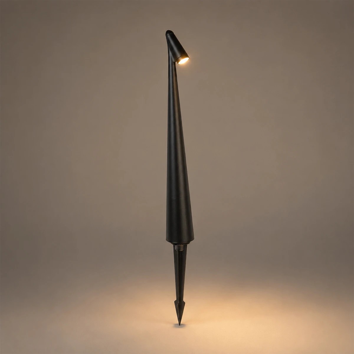 LEDTM® EDGE GLB-103-0011 Φωτιστικό Κολωνάκι Κήπου με Καρφωτή Βάση LED 3W 270lm 60° DC 24V Αδιάβροχο IP65 Θερμό Λευκό 2700K - Sanan SMD Chip - Μαύρο Ματ - Μ6 x Π6 x Υ45cm - 3 Χρόνια Εγγύηση - Image 2