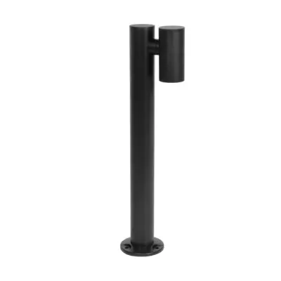 LEDTM® STEM GLB-103-0012 Φωτιστικό Κολωνάκι Κήπου LED 12W 1080lm 60° AC 220-240V Αδιάβροχο IP65 Θερμό Λευκό 2700K - Sanan SMD Chip - Μαύρο Ματ - Μ12 x Π18 x Υ60cm - 3 Χρόνια Εγγύηση
