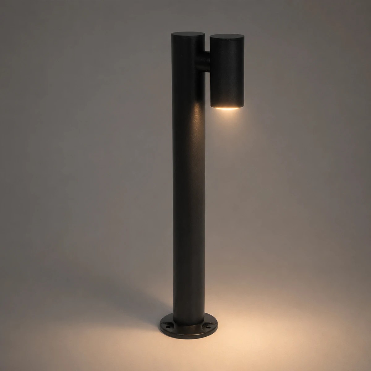 LEDTM® STEM GLB-103-0012 Φωτιστικό Κολωνάκι Κήπου LED 12W 1080lm 60° AC 220-240V Αδιάβροχο IP65 Θερμό Λευκό 2700K - Sanan SMD Chip - Μαύρο Ματ - Μ12 x Π18 x Υ60cm - 3 Χρόνια Εγγύηση - Image 2