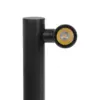 LEDTM® STEM GLB-103-0012 Φωτιστικό Κολωνάκι Κήπου LED 12W 1080lm 60° AC 220-240V Αδιάβροχο IP65 Θερμό Λευκό 2700K - Sanan SMD Chip - Μαύρο Ματ - Μ12 x Π18 x Υ60cm - 3 Χρόνια Εγγύηση - Image 9