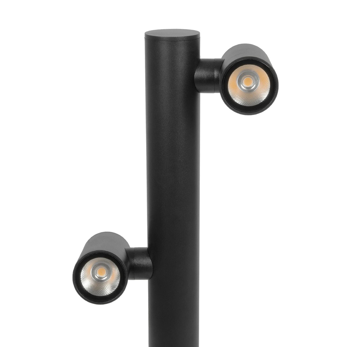 LEDTM® STEM GLB-103-0013 Φωτιστικό Κολωνάκι Κήπου LED 24W 2160lm 60° AC 220-240V Αδιάβροχο IP65 Θερμό Λευκό 2700K - Sanan SMD Chip - Μαύρο Ματ - Μ12 x Π25 x Υ80cm - 3 Χρόνια Εγγύηση - Image 4