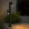 LEDTM® STEM GLB-103-0013 Φωτιστικό Κολωνάκι Κήπου LED 24W 2160lm 60° AC 220-240V Αδιάβροχο IP65 Θερμό Λευκό 2700K - Sanan SMD Chip - Μαύρο Ματ - Μ12 x Π25 x Υ80cm - 3 Χρόνια Εγγύηση - Image 6