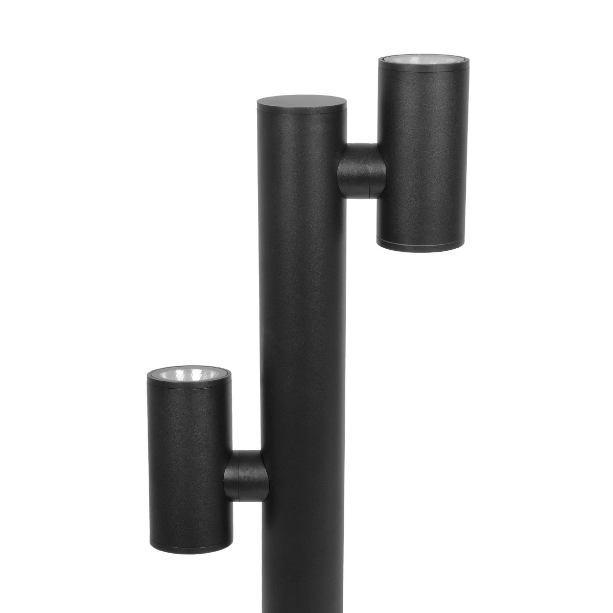 LEDTM® STEM GLB-103-0013 Φωτιστικό Κολωνάκι Κήπου LED 24W 2160lm 60° AC 220-240V Αδιάβροχο IP65 Θερμό Λευκό 2700K - Sanan SMD Chip - Μαύρο Ματ - Μ12 x Π25 x Υ80cm - 3 Χρόνια Εγγύηση - Image 8