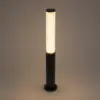 LEDTM® CYLIS GLB-103-0014 Φωτιστικό Κολωνάκι Κήπου LED 15W 1350lm 360° AC 220-240V Αδιάβροχο IP65 Θερμό Λευκό 2700K - Sanan SMD Chip - Μαύρο Ματ - Μ13 x Π13 x Υ80cm - 3 Χρόνια Εγγύηση - Image 2