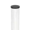 LEDTM® CYLIS GLB-103-0014 Φωτιστικό Κολωνάκι Κήπου LED 15W 1350lm 360° AC 220-240V Αδιάβροχο IP65 Θερμό Λευκό 2700K - Sanan SMD Chip - Μαύρο Ματ - Μ13 x Π13 x Υ80cm - 3 Χρόνια Εγγύηση - Image 4