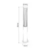 LEDTM® CYLIS GLB-103-0014 Φωτιστικό Κολωνάκι Κήπου LED 15W 1350lm 360° AC 220-240V Αδιάβροχο IP65 Θερμό Λευκό 2700K - Sanan SMD Chip - Μαύρο Ματ - Μ13 x Π13 x Υ80cm - 3 Χρόνια Εγγύηση - Image 5