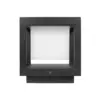 LEDTM® PRISM GLB-103-0017 Φωτιστικό Κολωνάκι Κήπου LED 10W 900lm 90° AC 220-240V Αδιάβροχο IP65 Θερμό Λευκό 2700K - Sanan SMD Chip - Μαύρο Ματ - Μ15 x Π15 x Υ16cm - 3 Χρόνια Εγγύηση - Image 3