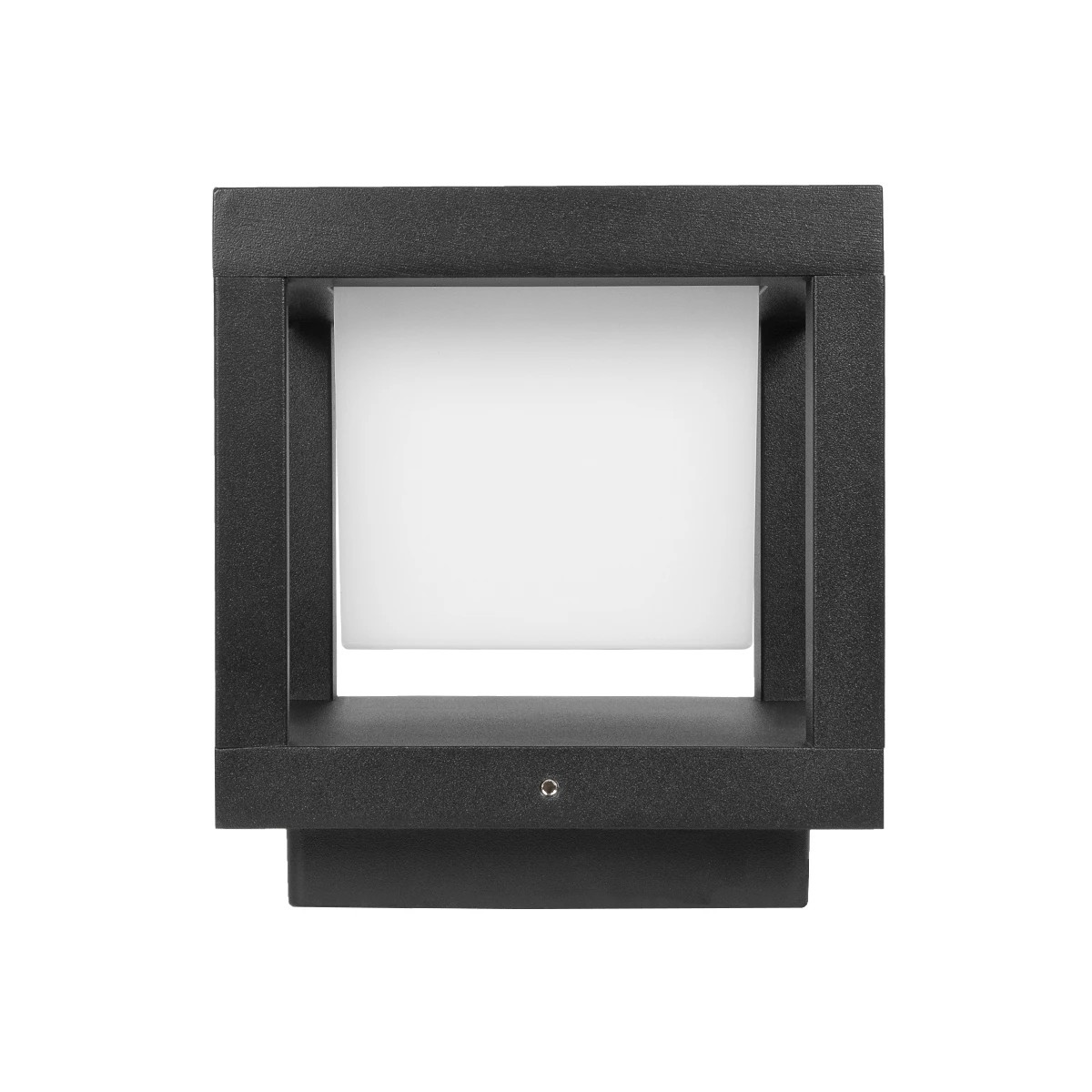 LEDTM® PRISM GLB-103-0017 Φωτιστικό Κολωνάκι Κήπου LED 10W 900lm 90° AC 220-240V Αδιάβροχο IP65 Θερμό Λευκό 2700K - Sanan SMD Chip - Μαύρο Ματ - Μ15 x Π15 x Υ16cm - 3 Χρόνια Εγγύηση - Image 3