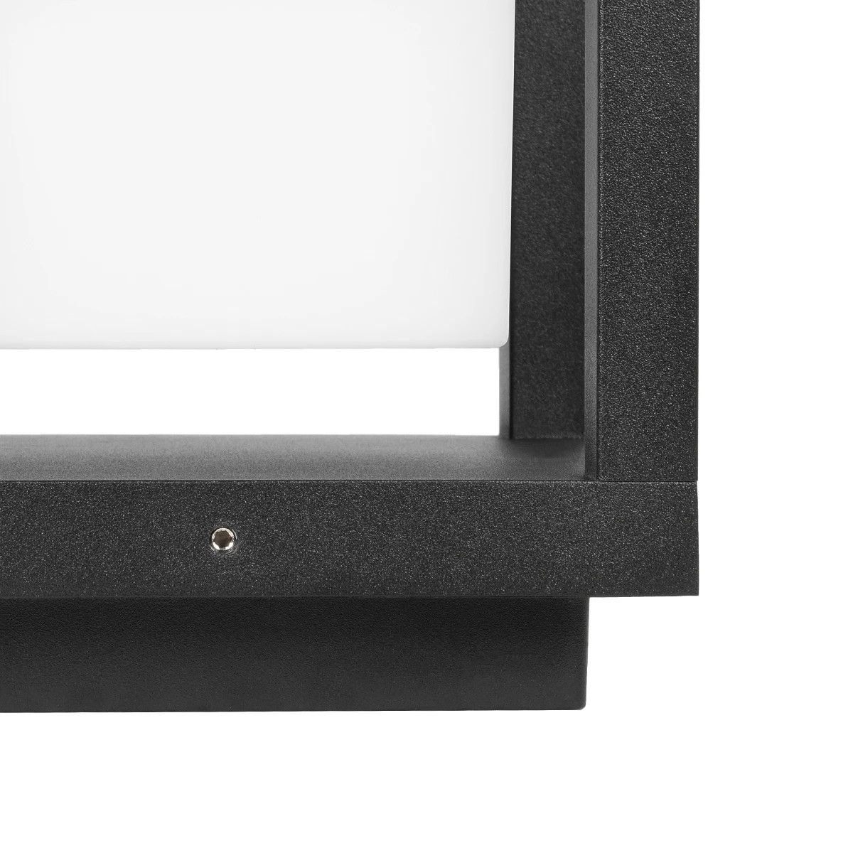 LEDTM® PRISM GLB-103-0017 Φωτιστικό Κολωνάκι Κήπου LED 10W 900lm 90° AC 220-240V Αδιάβροχο IP65 Θερμό Λευκό 2700K - Sanan SMD Chip - Μαύρο Ματ - Μ15 x Π15 x Υ16cm - 3 Χρόνια Εγγύηση - Image 4