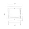 LEDTM® PRISM GLB-103-0017 Φωτιστικό Κολωνάκι Κήπου LED 10W 900lm 90° AC 220-240V Αδιάβροχο IP65 Θερμό Λευκό 2700K - Sanan SMD Chip - Μαύρο Ματ - Μ15 x Π15 x Υ16cm - 3 Χρόνια Εγγύηση - Image 5