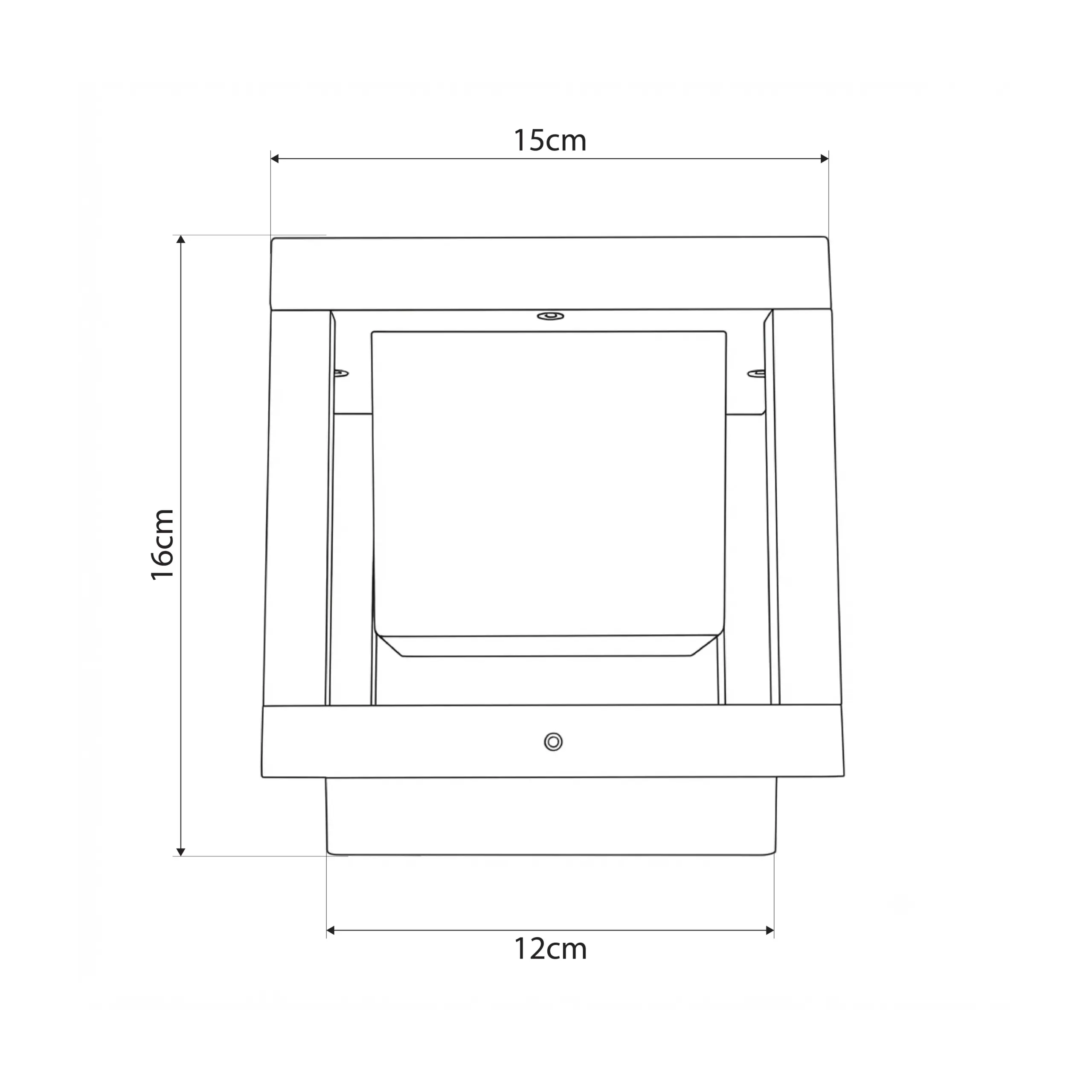 LEDTM® PRISM GLB-103-0017 Φωτιστικό Κολωνάκι Κήπου LED 10W 900lm 90° AC 220-240V Αδιάβροχο IP65 Θερμό Λευκό 2700K - Sanan SMD Chip - Μαύρο Ματ - Μ15 x Π15 x Υ16cm - 3 Χρόνια Εγγύηση - Image 5