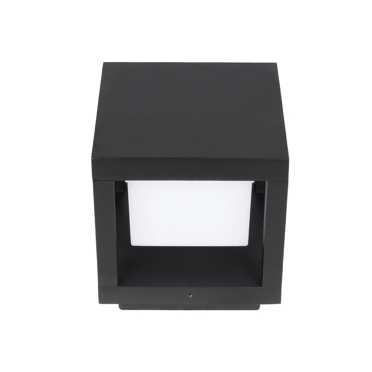 LEDTM® PRISM GLB-103-0017 Φωτιστικό Κολωνάκι Κήπου LED 10W 900lm 90° AC 220-240V Αδιάβροχο IP65 Θερμό Λευκό 2700K - Sanan SMD Chip - Μαύρο Ματ - Μ15 x Π15 x Υ16cm - 3 Χρόνια Εγγύηση - Image 8