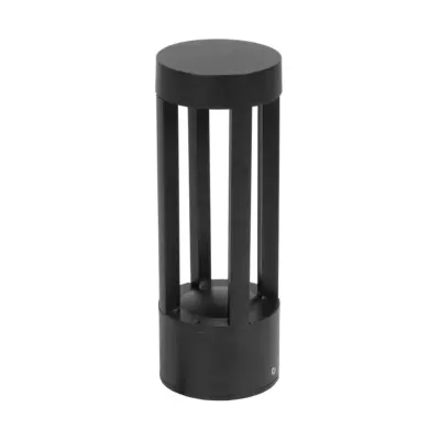 LEDTM® PRISM GLB-103-0018 Φωτιστικό Κολωνάκι Κήπου LED 8W 720lm 90° AC 220-240V Αδιάβροχο IP65 Θερμό Λευκό 2700K - Sanan SMD Chip - Μαύρο Ματ - Μ10.5 x Π10.5 x Υ30cm - 3 Χρόνια Εγγύηση