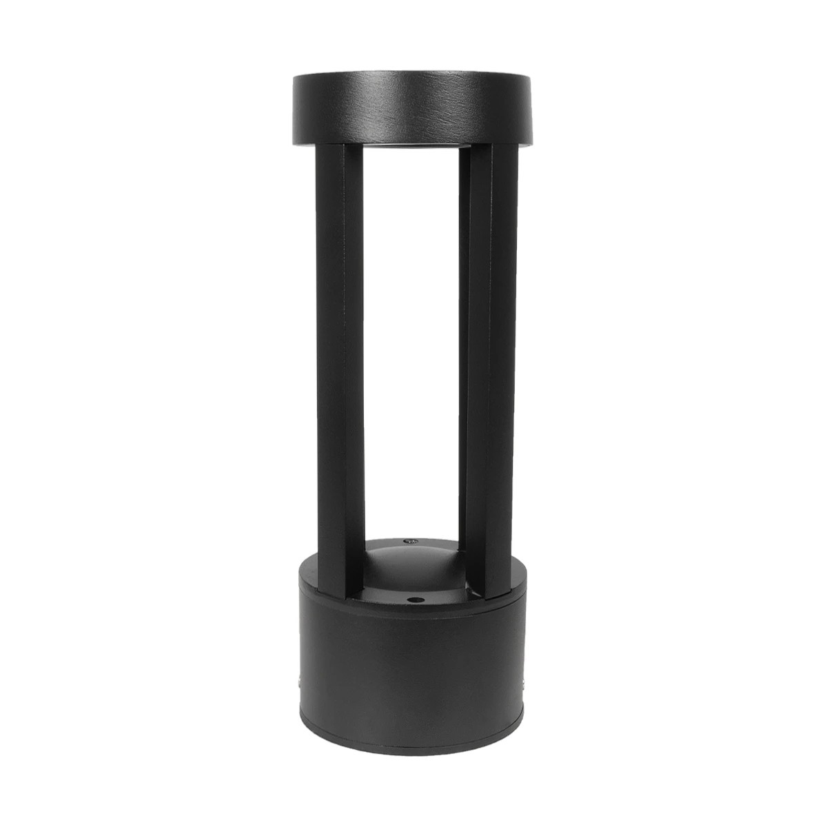 LEDTM® PRISM GLB-103-0018 Φωτιστικό Κολωνάκι Κήπου LED 8W 720lm 90° AC 220-240V Αδιάβροχο IP65 Θερμό Λευκό 2700K - Sanan SMD Chip - Μαύρο Ματ - Μ10.5 x Π10.5 x Υ30cm - 3 Χρόνια Εγγύηση - Image 3