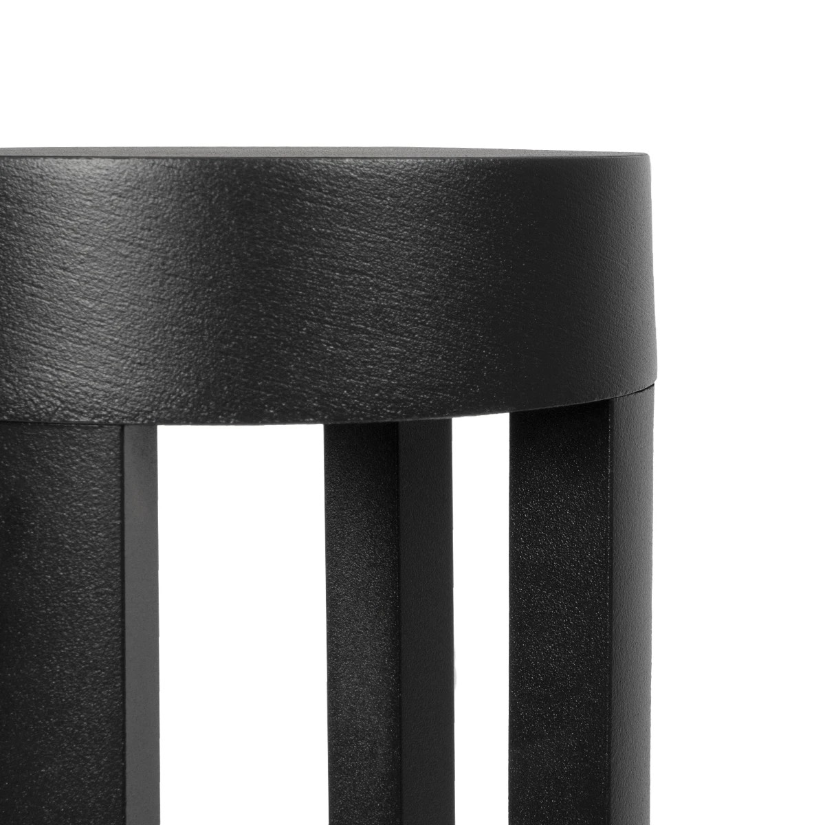 LEDTM® PRISM GLB-103-0018 Φωτιστικό Κολωνάκι Κήπου LED 8W 720lm 90° AC 220-240V Αδιάβροχο IP65 Θερμό Λευκό 2700K - Sanan SMD Chip - Μαύρο Ματ - Μ10.5 x Π10.5 x Υ30cm - 3 Χρόνια Εγγύηση - Image 4