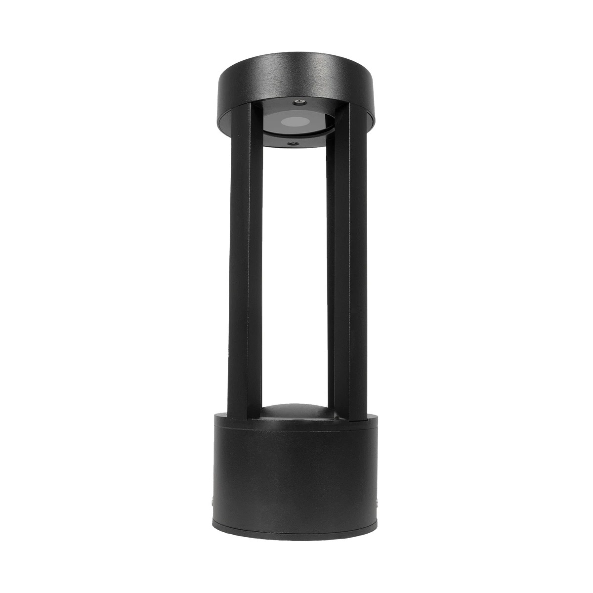 LEDTM® PRISM GLB-103-0018 Φωτιστικό Κολωνάκι Κήπου LED 8W 720lm 90° AC 220-240V Αδιάβροχο IP65 Θερμό Λευκό 2700K - Sanan SMD Chip - Μαύρο Ματ - Μ10.5 x Π10.5 x Υ30cm - 3 Χρόνια Εγγύηση - Image 7