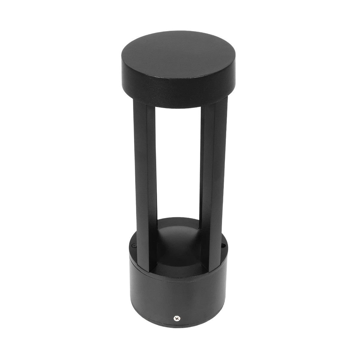 LEDTM® PRISM GLB-103-0018 Φωτιστικό Κολωνάκι Κήπου LED 8W 720lm 90° AC 220-240V Αδιάβροχο IP65 Θερμό Λευκό 2700K - Sanan SMD Chip - Μαύρο Ματ - Μ10.5 x Π10.5 x Υ30cm - 3 Χρόνια Εγγύηση - Image 8