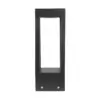 LEDTM® PRISM GLB-103-0019 Φωτιστικό Κολωνάκι Κήπου LED 8W 720lm 90° AC 220-240V Αδιάβροχο IP65 Θερμό Λευκό 2700K - Sanan SMD Chip - Μαύρο Ματ - Μ11 x Π11 x Υ30cm - 3 Χρόνια Εγγύηση - Image 3