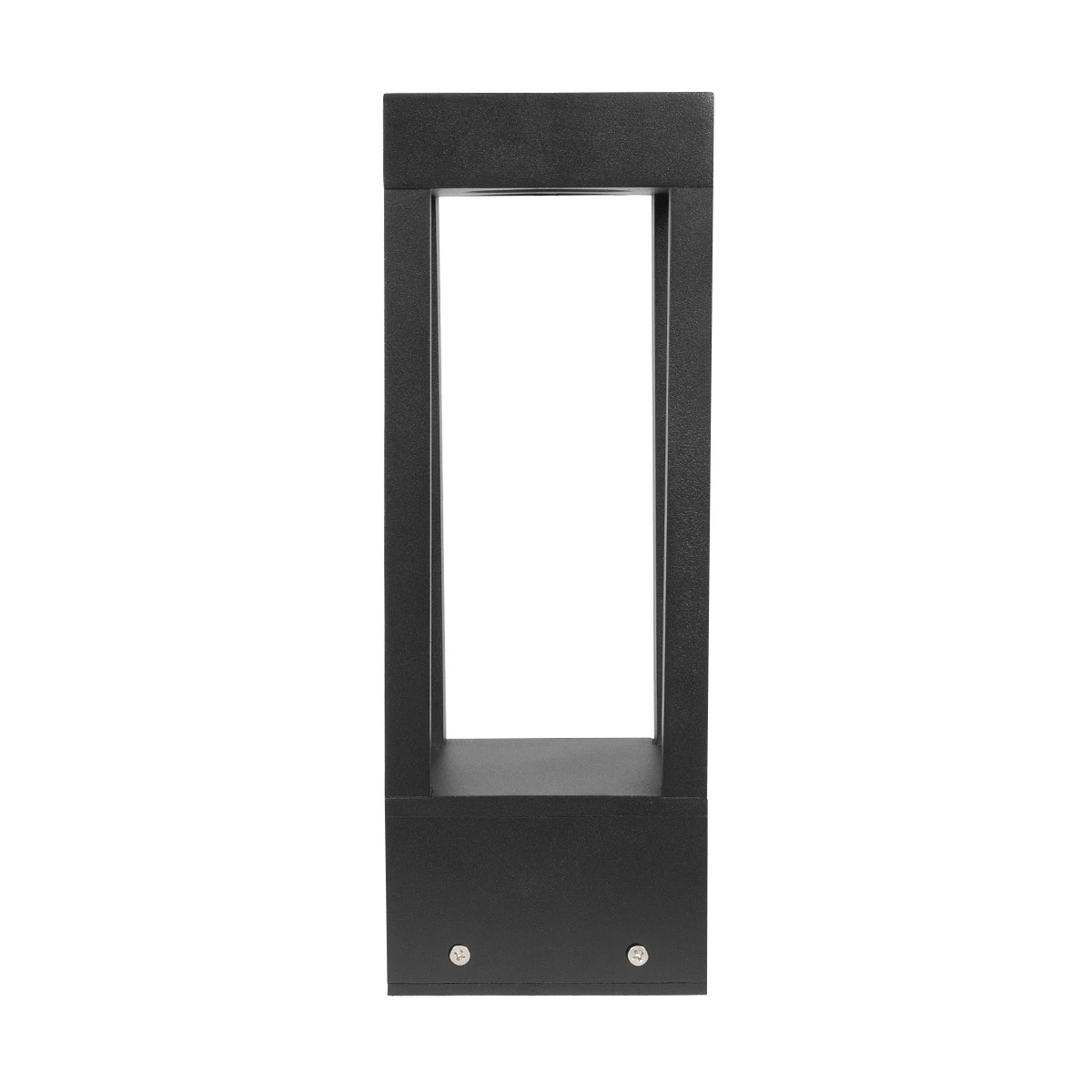 LEDTM® PRISM GLB-103-0019 Φωτιστικό Κολωνάκι Κήπου LED 8W 720lm 90° AC 220-240V Αδιάβροχο IP65 Θερμό Λευκό 2700K - Sanan SMD Chip - Μαύρο Ματ - Μ11 x Π11 x Υ30cm - 3 Χρόνια Εγγύηση - Image 3