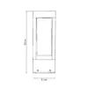 LEDTM® PRISM GLB-103-0019 Φωτιστικό Κολωνάκι Κήπου LED 8W 720lm 90° AC 220-240V Αδιάβροχο IP65 Θερμό Λευκό 2700K - Sanan SMD Chip - Μαύρο Ματ - Μ11 x Π11 x Υ30cm - 3 Χρόνια Εγγύηση - Image 5