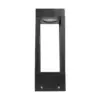 LEDTM® PRISM GLB-103-0019 Φωτιστικό Κολωνάκι Κήπου LED 8W 720lm 90° AC 220-240V Αδιάβροχο IP65 Θερμό Λευκό 2700K - Sanan SMD Chip - Μαύρο Ματ - Μ11 x Π11 x Υ30cm - 3 Χρόνια Εγγύηση - Image 7