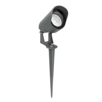 LEDTM® TREKO GLB-103-0026 Φωτιστικό Σποτ για Φυτά - Δέντρα με Βάση Κήπου / Καρφωτό LED 3W 270lm 5° DC 24V Αδιάβροχο IP65 Θερμό Λευκό 2700K - Sanan SMD Chip - Γκρι Ανθρακί Ματ - Μ5 x Π5 x Υ12cm - 3 Χρόνια Εγγύηση