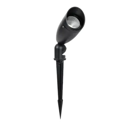 LEDTM® TRABI GLB-103-0028 Φωτιστικό Σποτ για Φυτά - Δέντρα με Βάση Κήπου / Καρφωτό LED 12W 1080lm 24° DC 24V Αδιάβροχο IP65 Θερμό Λευκό 2700K - Sanan SMD Chip - Μαύρο Ματ - Μ6.5 x Π6.5 x Υ18.5cm - 3 Χρόνια Εγγύηση