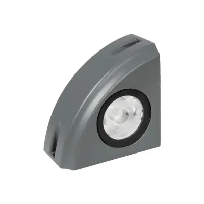 LEDTM® FLOODORA GLB-103-0029 Προβολέας Σποτ Wall Washer LED 3W 270lm 5° AC 220-240V Αδιάβροχο IP65 Θερμό Λευκό 2700K - Sanan SMD Chip - Γκρι Ανθρακί Ματ - Μ8 x Π5 x Υ8cm - 3 Χρόνια Εγγύηση