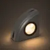 LEDTM® FLOODORA GLB-103-0029 Προβολέας Σποτ Wall Washer LED 3W 270lm 5° AC 220-240V Αδιάβροχο IP65 Θερμό Λευκό 2700K - Sanan SMD Chip - Γκρι Ανθρακί Ματ - Μ8 x Π5 x Υ8cm - 3 Χρόνια Εγγύηση - Image 2