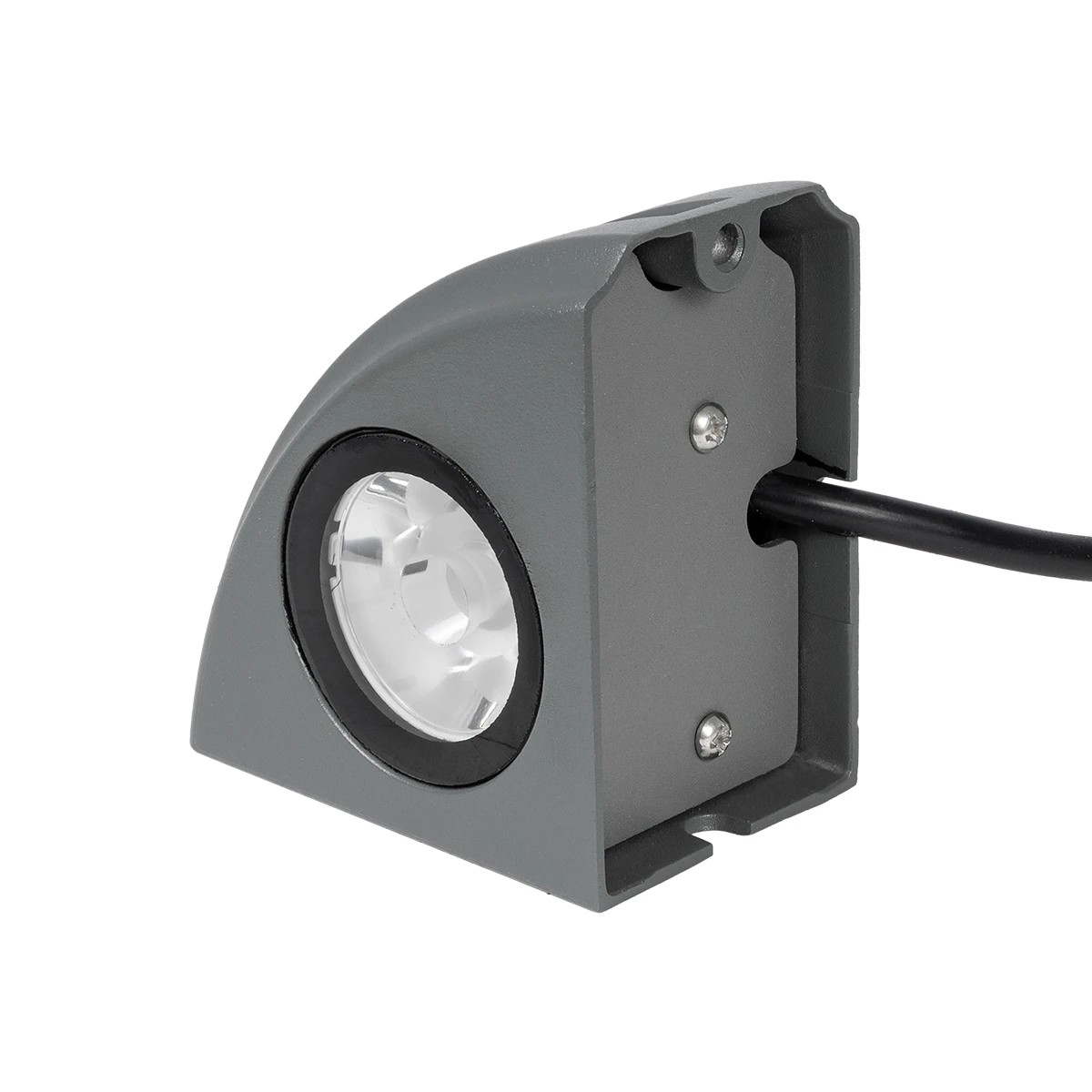 LEDTM® FLOODORA GLB-103-0029 Προβολέας Σποτ Wall Washer LED 3W 270lm 5° AC 220-240V Αδιάβροχο IP65 Θερμό Λευκό 2700K - Sanan SMD Chip - Γκρι Ανθρακί Ματ - Μ8 x Π5 x Υ8cm - 3 Χρόνια Εγγύηση - Image 3