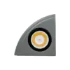 LEDTM® FLOODORA GLB-103-0029 Προβολέας Σποτ Wall Washer LED 3W 270lm 5° AC 220-240V Αδιάβροχο IP65 Θερμό Λευκό 2700K - Sanan SMD Chip - Γκρι Ανθρακί Ματ - Μ8 x Π5 x Υ8cm - 3 Χρόνια Εγγύηση - Image 4